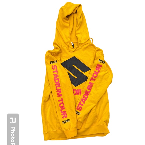 RARE 2017 JUSTIN BIEBER STADIUM TOUR HOODIE LARGE - Picture 2 of 4